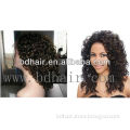 remy hair full lace wig long hair top quality,natural color curly